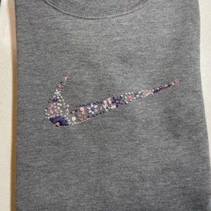 Hand Embroidered Nike Sweatshirt One of a kind